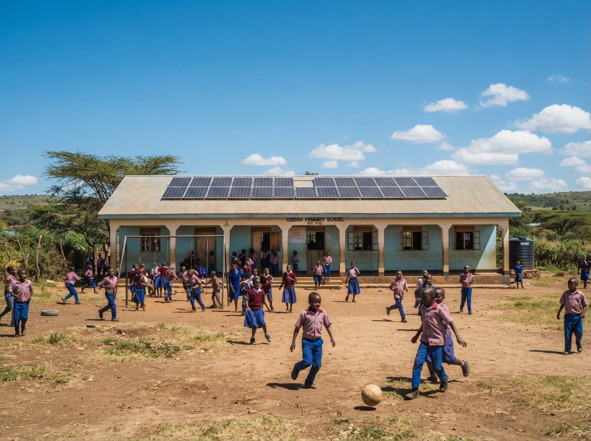 School solar installation
